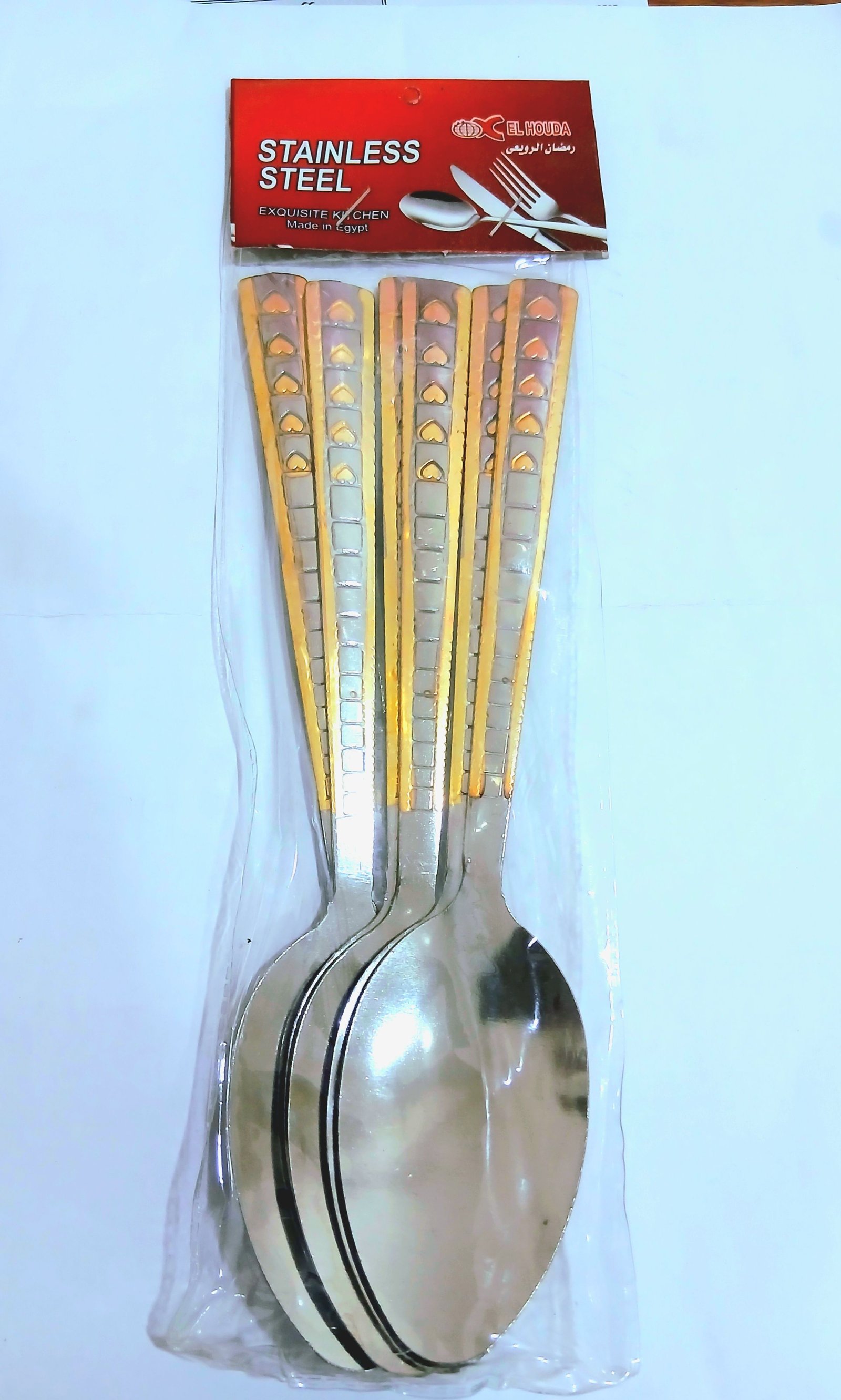 🍴معالق قلب دهبى ك